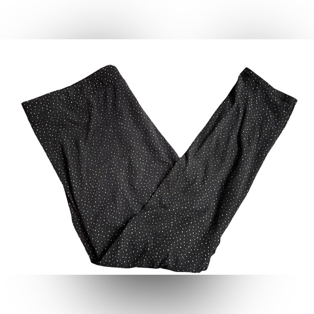 LC Lauren Conrad Polka Dot Leggings Black & White Size XXL
